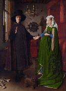 Jan Van Eyck Giovanni Arnolfini and His wife Giovanna Cenami (mk08) painting